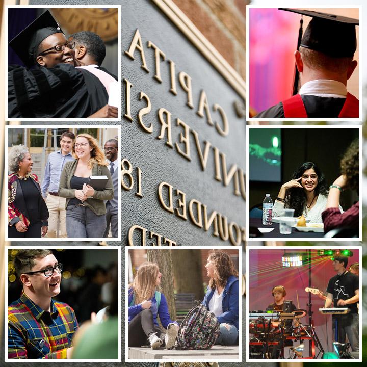 Photo montage of Capital students